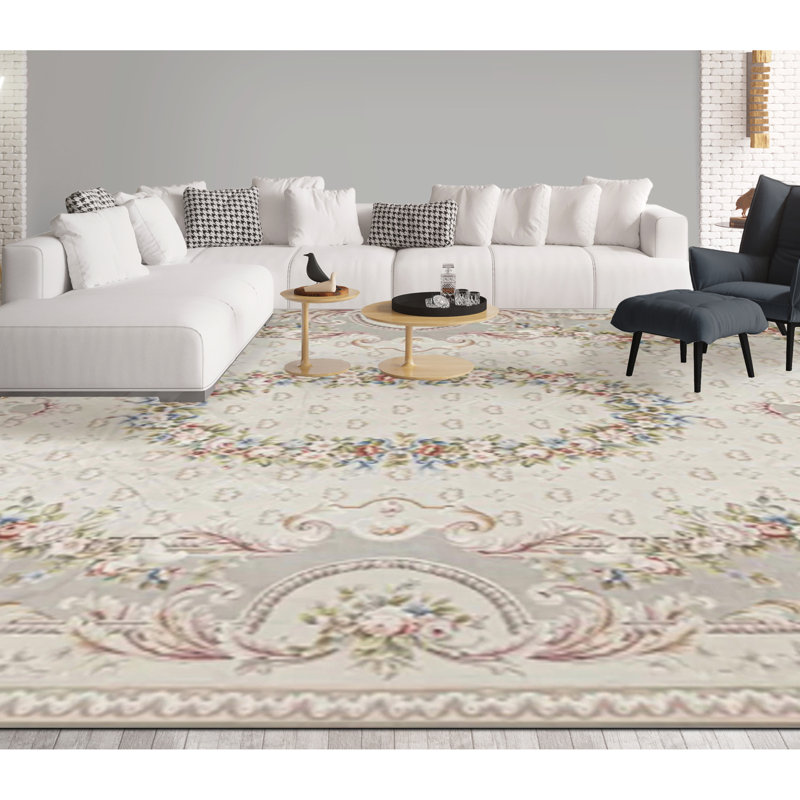 Needlepoint Wool Oriental Area Rug