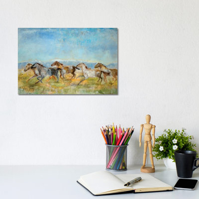 Excitement 1 Piece Wrapped Canvas Painting
