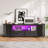 TV Stand with RGB LED Lights and Charging Station, Sliding Door TV Console with Large Storage-1860215545-1860215547