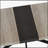 Retro Rectangular Stretch Dining Table with Grey Carole Top, Black Embossed Center, and Storage Box, Ideal for Versatile Decor and Gatherings