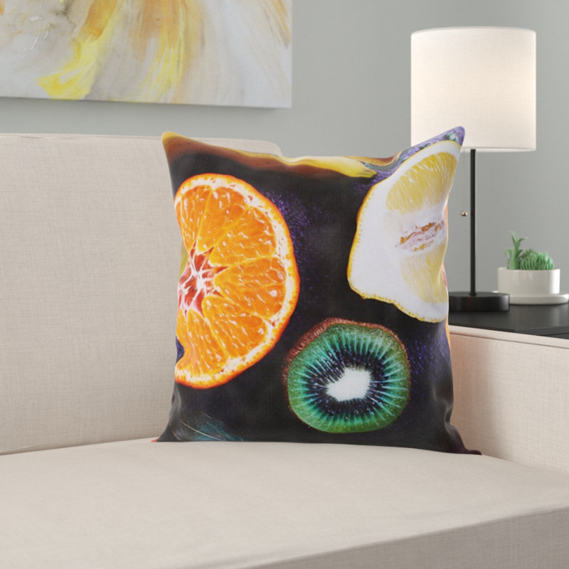 Coussin décoratif agrumes