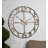 Othor Clock 34" Openwork Design Hand Forged Metal Finished Oversize