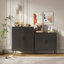Armoire de rangement en métal avec portes et tablettes réglables