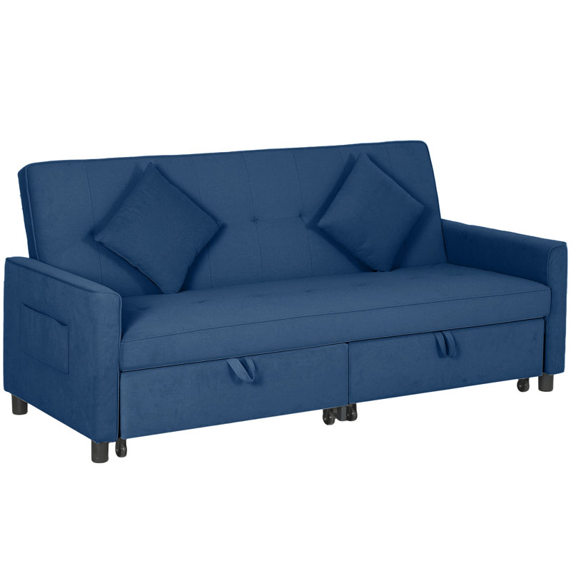 Sioban 3 Seater Reclining Sofa & Chaise, Blue