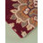 Akain Hand Tufted Wool Eco-Friendly Area Rugs - Square, Dark Red Color, Floral Modern Design, High Pile Thick Handmade Anti Skid Area Rugs for Living Room, Bed Room-1276317446-1286523223
