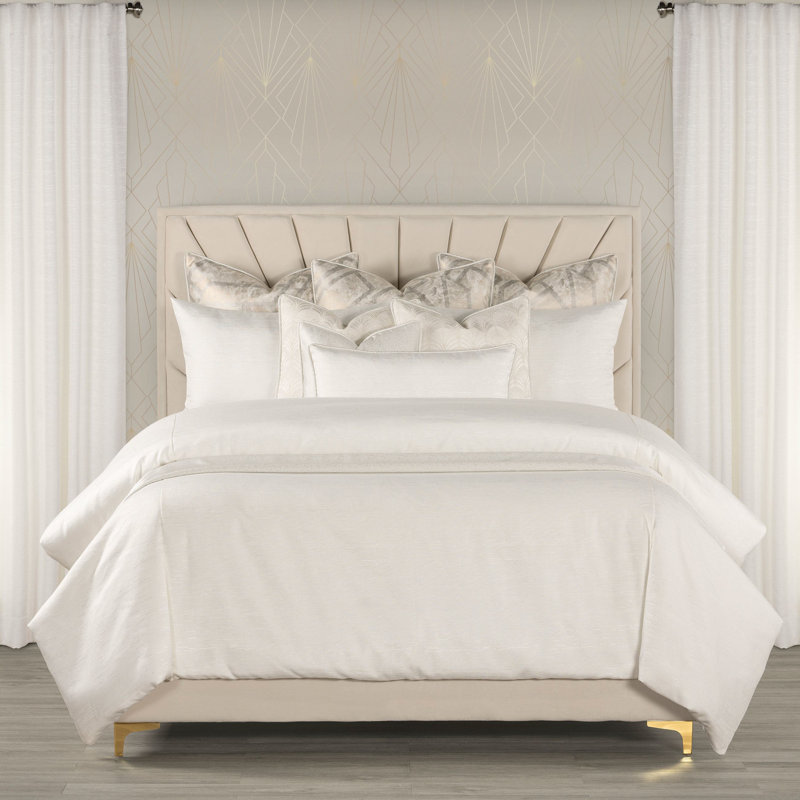 Linen Weave Duvet Cover & Insert Set, Full Duvet Cover & Insert + 2 Standard Shams, White