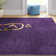 Athaniel Solid Low-Pile Purple Rug