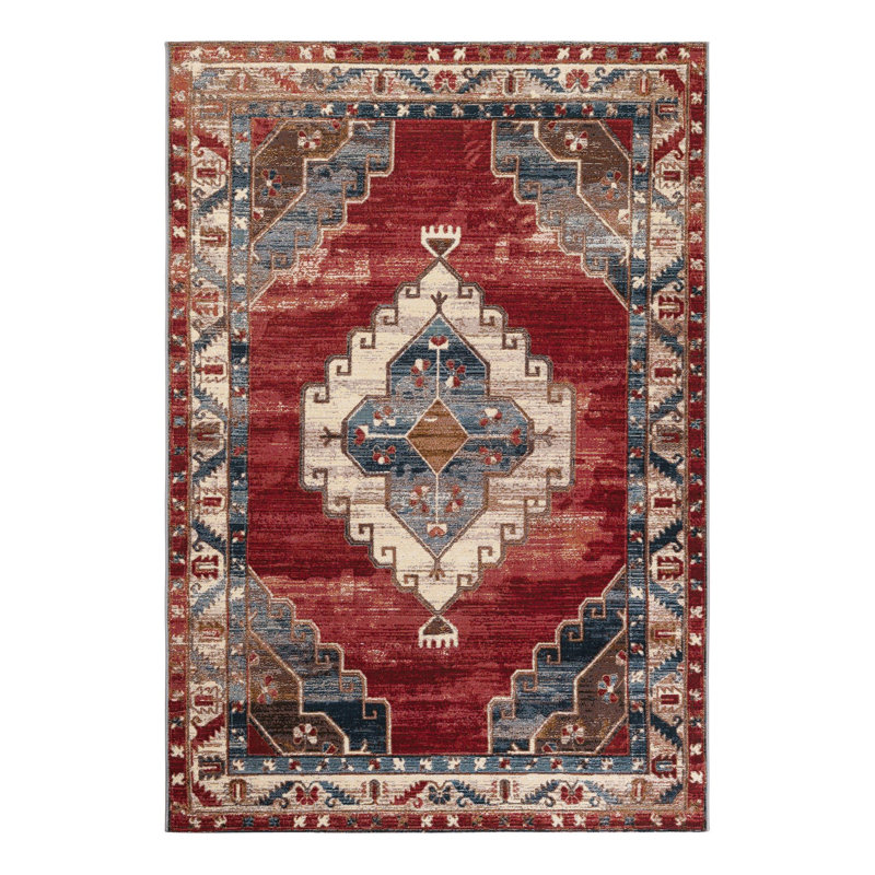 Tapis d'extérieur traditionnel, Rectangle 5 pi 1 po x 8 pi