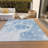 Washable Abstract Indoor / Outdoor Rug-109568234