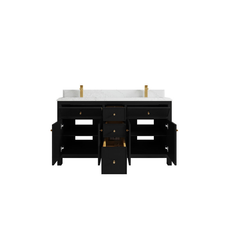 Meuble-lavabo double 60 po, Empira