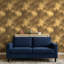 Décoration murale amovible en plâtre stuc texturé doré-1494827574