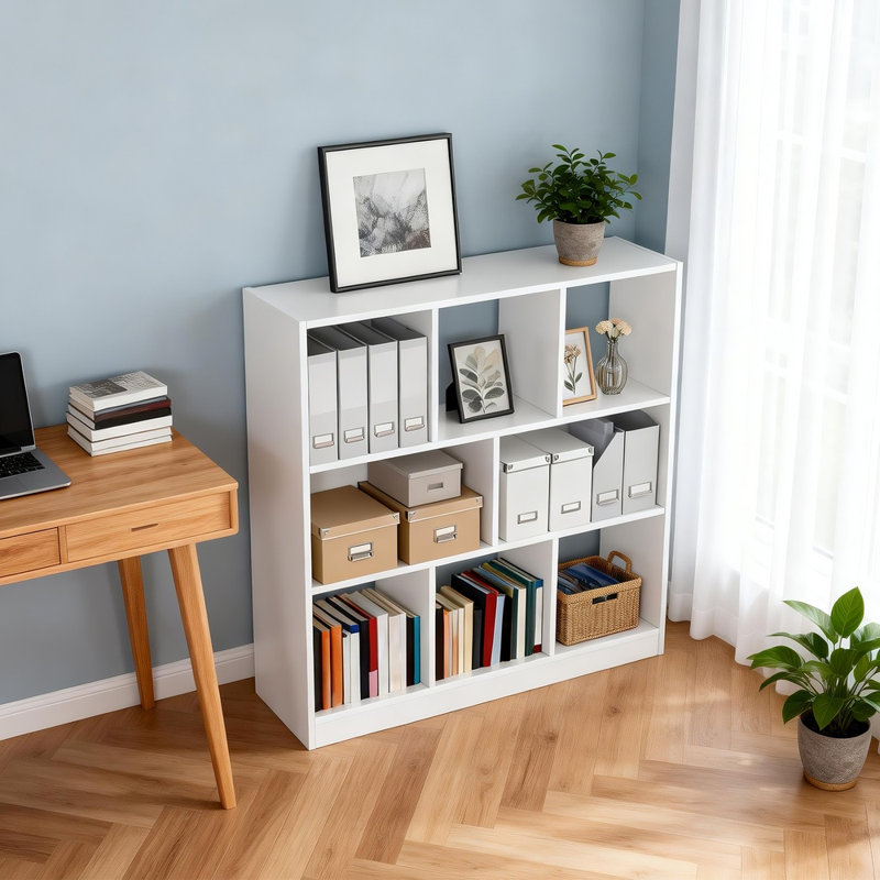 Cherey Bookcase, White