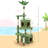 59In Palm Cat Tree, Cute Cat Tower W/Green Palm Frond, Spacious Platform, Double-Level Cat Condo, Scratching Posts, Fluffy Balls For Cat Kitty, Multi-Level Large Cat Tree For Indoor Cats