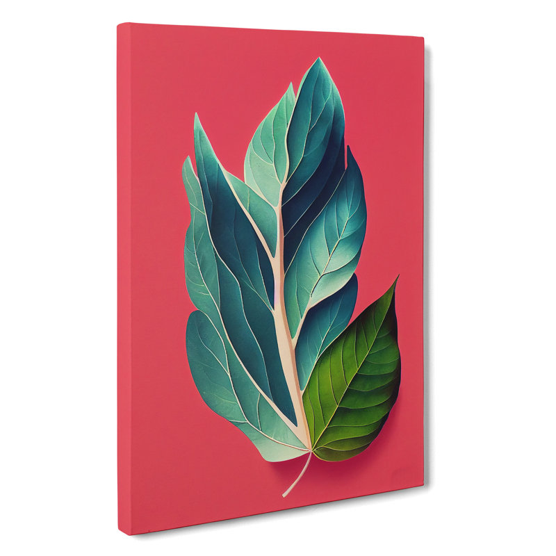 The Distinguished Leaves - Wrapped Canvas Print, 50cm H x 35cm W x 3cm D