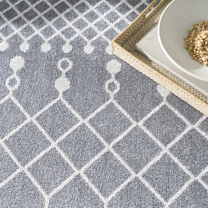 Tapis bohémien lavable à la machine Dakota Fields Burrillville, Rectangle 7 pi 10 po x 10 pi