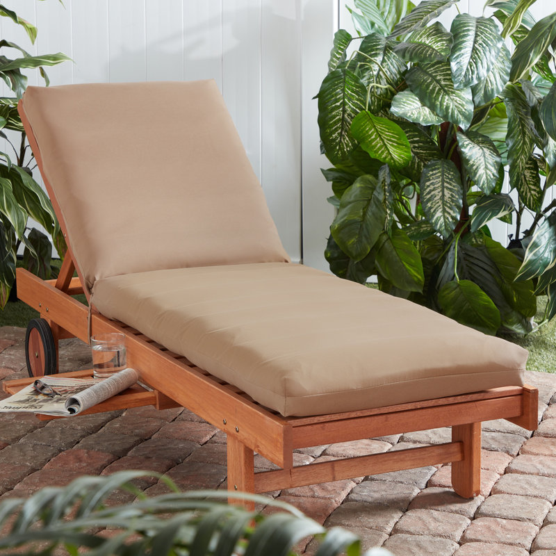 Outdoor Chaise Lounge Chair Cushion, Coronado