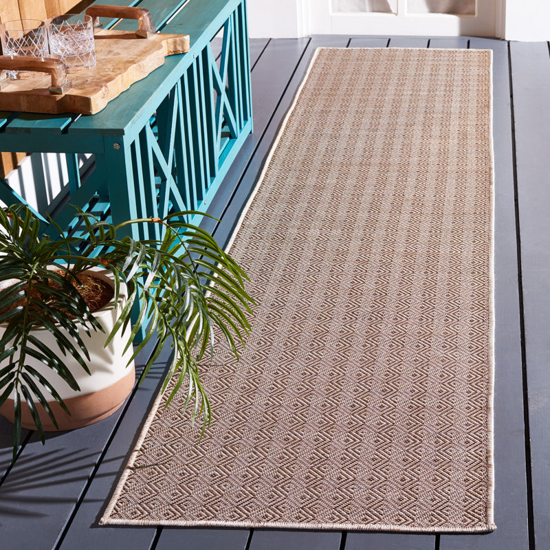 Alexios Performance Geometric Indoor/Outdoor Area Rug, Runner 2' x 9'