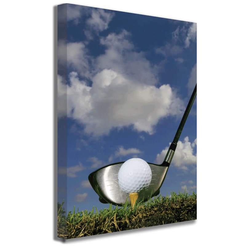 " Addressing The Ball ", 12" H x 8" W x 1.5" D