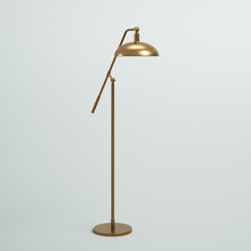 62'' Task Floor Lamp, Brushed Brass