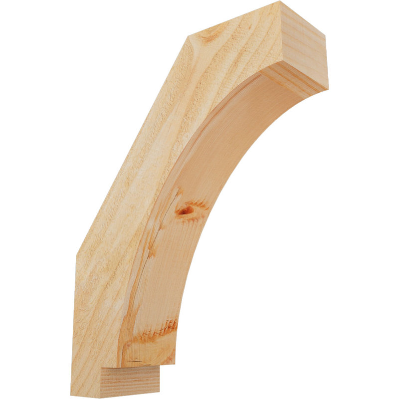 Attelle impériale du genou, Sapin de Douglas, H 16 po x l 4 po x P 12 po, Brute