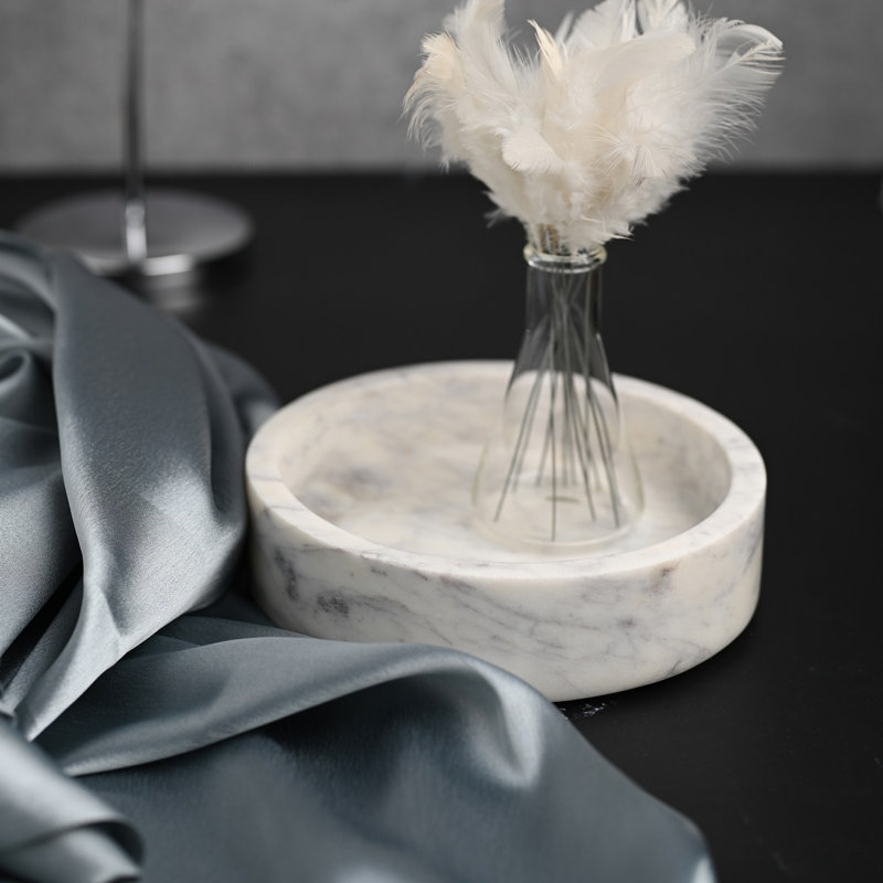 Matheson Marble Tray, 1.5" H x 6" W x 6" D