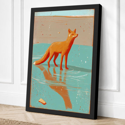 Fox Reflected Minimalist - Print