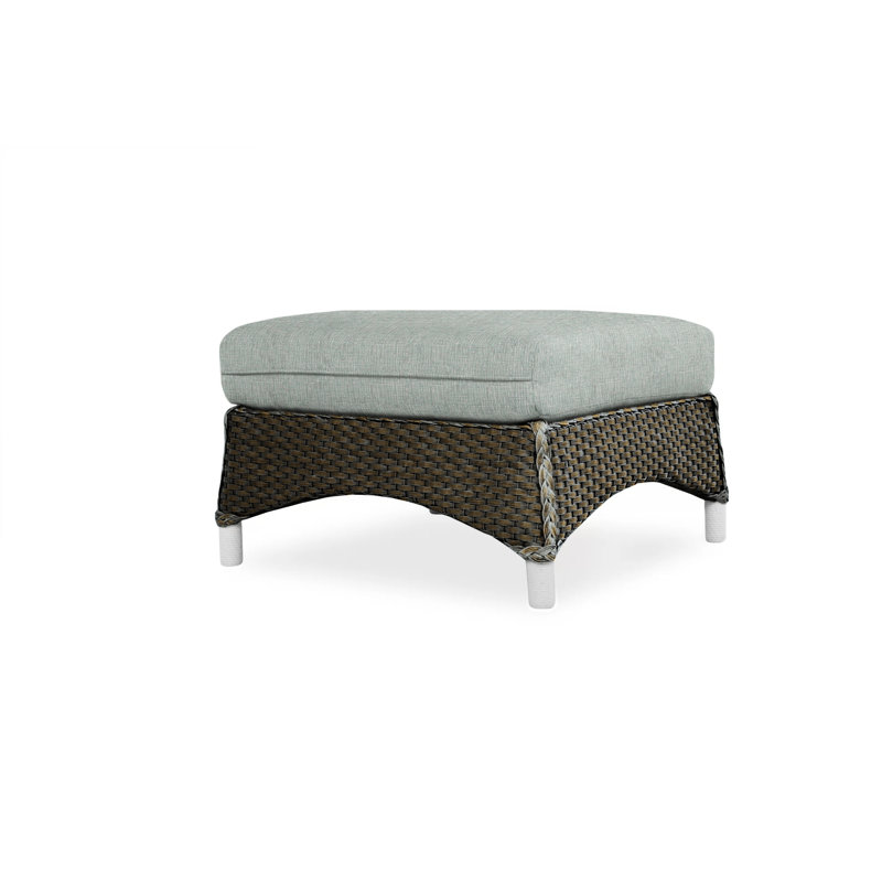 Mandalay Outdoor Ottoman, Demo Mist, Mink