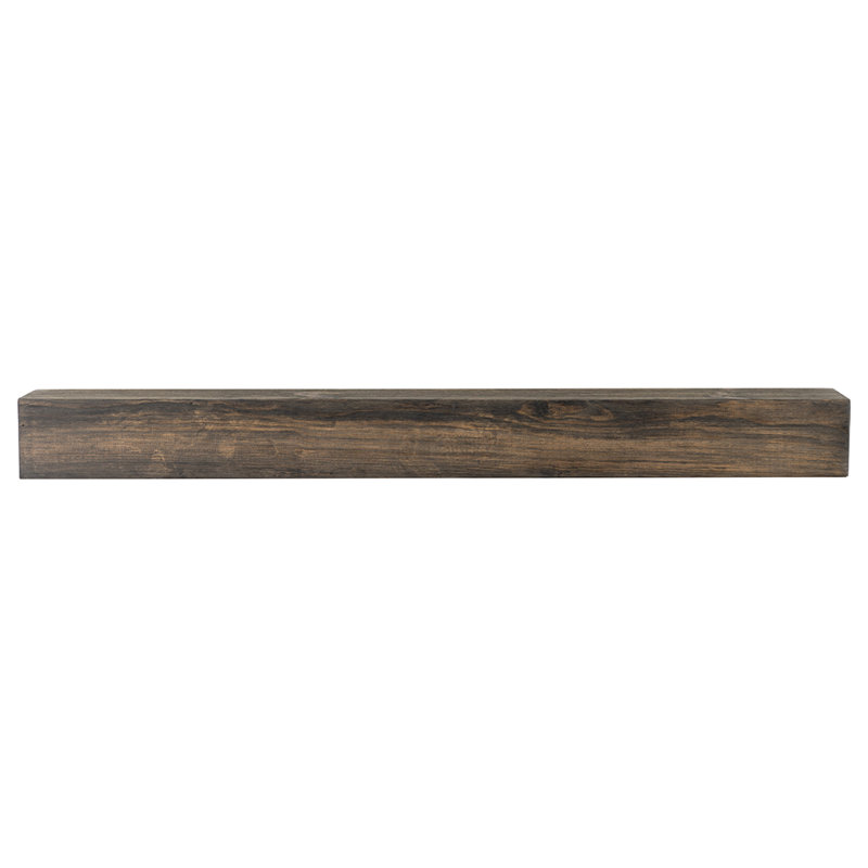 Rustic Wood Mantel Shelf - Handcrafted and Milled in The USA, Driftwood, 60" Length, 6"