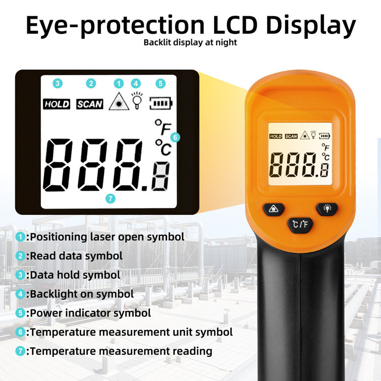Instant-Read Digital Thermometer with Easy Read LCD Display