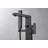 Rift Collection Single Handle Floor Mounted Roman Tub Filler Faucet with Hand Shower - Matte Black-92021219