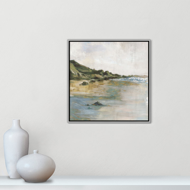 «Cordoba Tide’s Edge» par, H 25,5 po x l 25,5 po, Argent argent