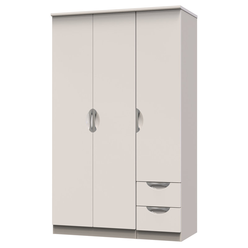 Bhodhini Manufactured Wood Wardrobe, Gloss/Kashmir