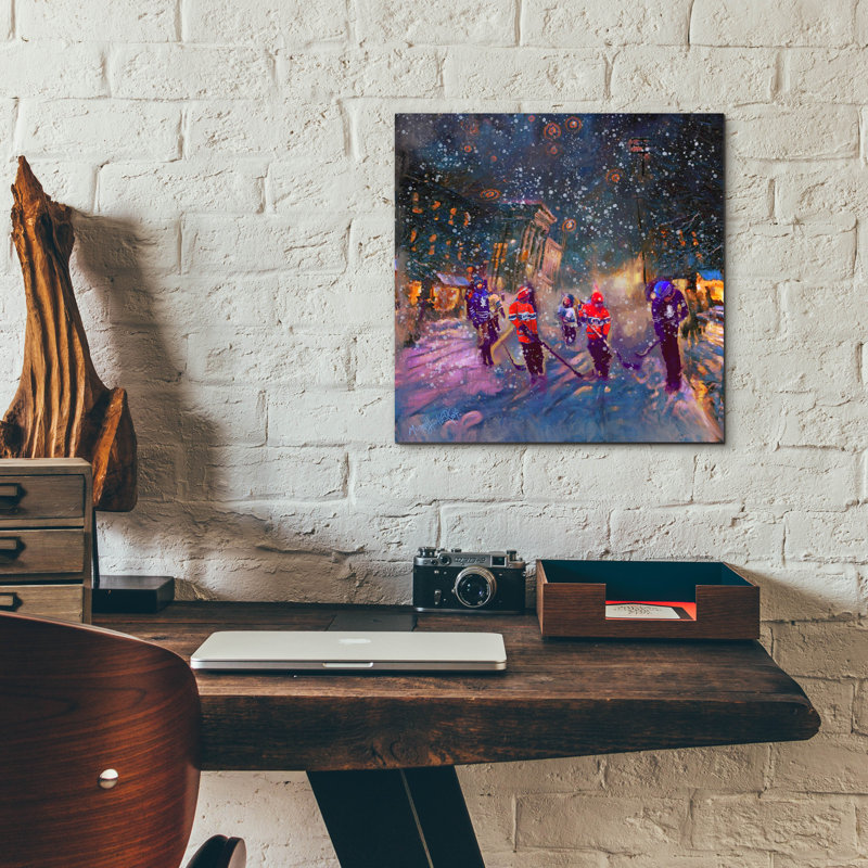 «Street Game» par Murray Henderson Fine Art, H 12 po x l 12 po