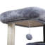 Arbre à chat à deux couches avec maison et gris, matériau en flanelle de panneau de particules, dimensions 19,7 x 17,7 x 34 po, poids de 25,26 lb, construction, espaces de repos, pour un assemblage facile et facile à assembler