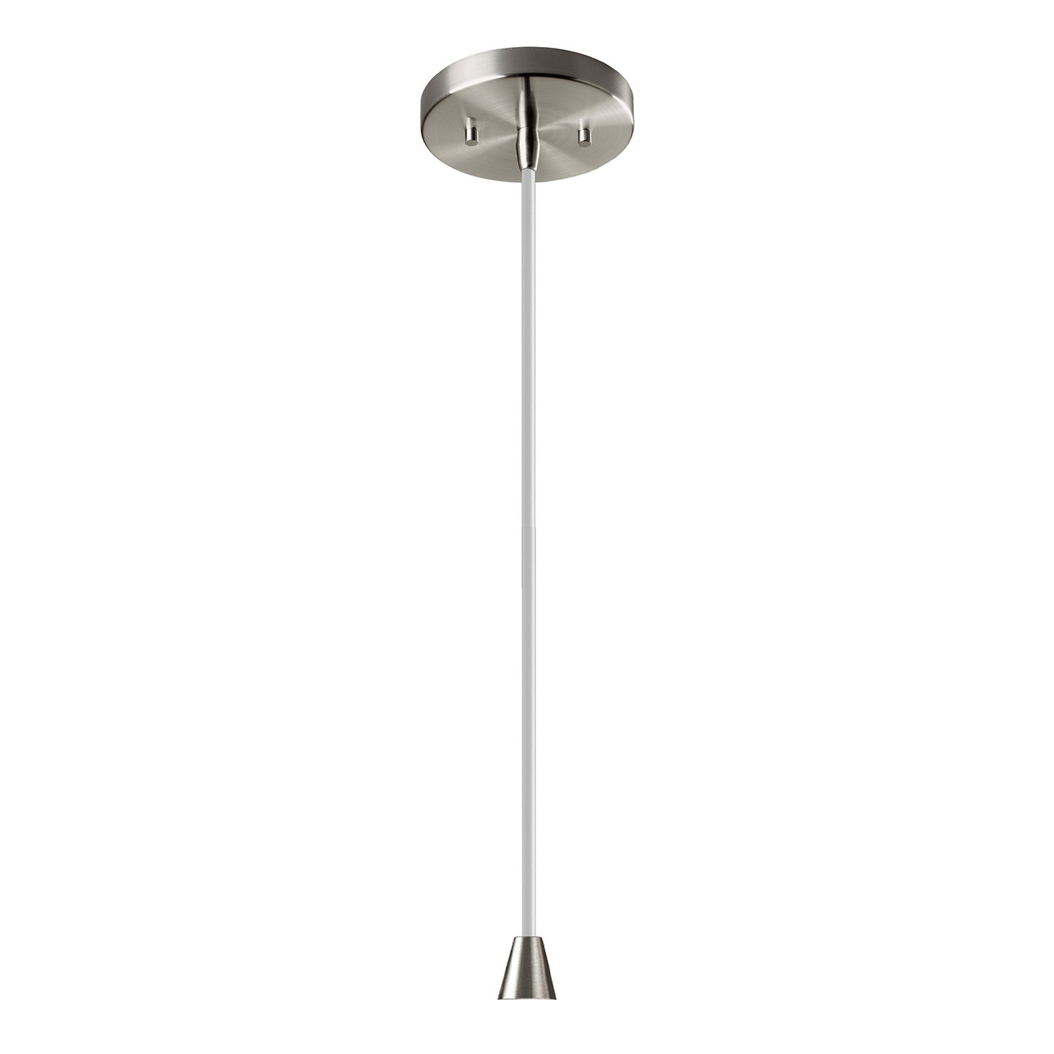 Leni Single Light Ceramic Dimmable Pendant, Polished Chrome, Carbon Matte Black
