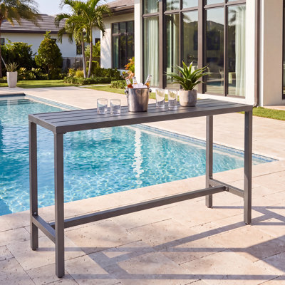 Counter Height 36.97'' Iron Bar Table