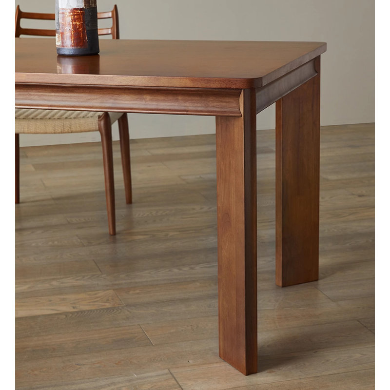 Rectangular Home Dining Table in Retro Style, 29.53”H x 70.87”L x 33.46”W