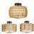 Caryle Rattan Semi Flush Mount