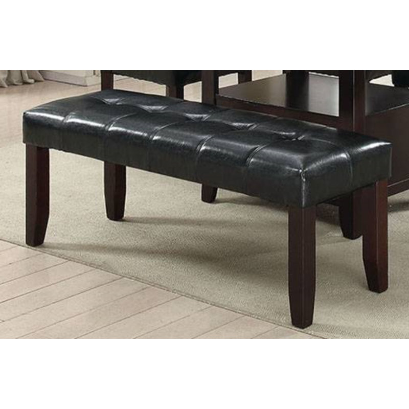 Banc rembourré Jarlegaw, Noir