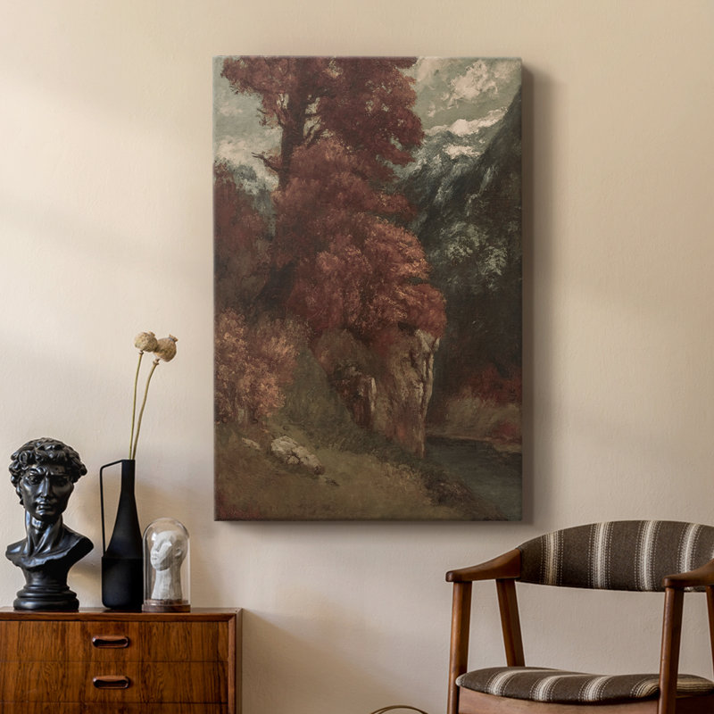 Paysage rétro CLXV III - galerie Cavas sur mesure, H 18 po x l 12 po