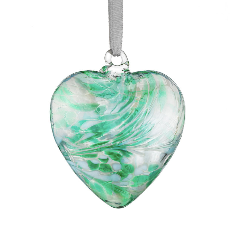 8cm Friendship Heart - Green, 8cm