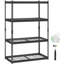 Tablettes de rangement Étagères de garage robustes réglables à 4 niveaux 2400 lb