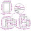 Bathroom Furniture Set With Drawer 3 Pcs 37 X 34 X 80 Cm-1538216336