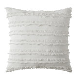 Cotton Blend Reversible Throw Pillow
