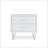 Deoss White Finish Accent Table-518295348