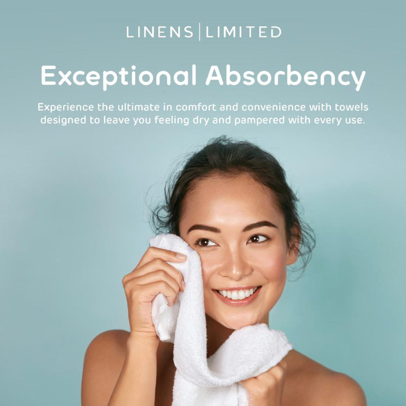 Linens Limited Turkish Cotton Bath Towels, Large Bath Sheet for Shower, Beach and More, Soft and Luxurious, Super Absorbent, Machine Washable
