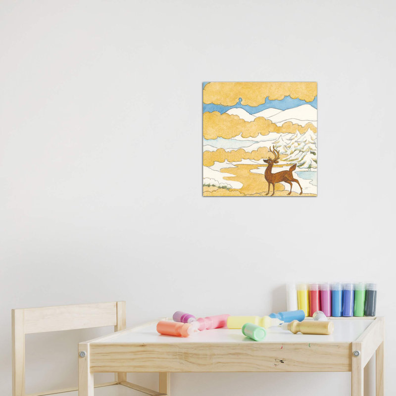 «Riverside V» par Miranda Thomas - impression d'art graphique, Toile tendue, Pas de tapis, H 18 po x l 18 po x 1,5 po