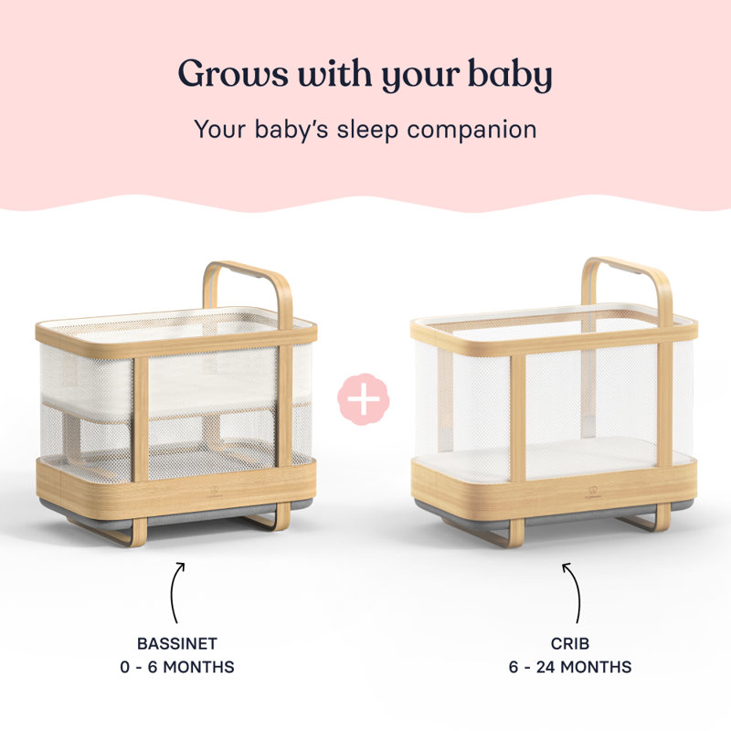 Cradlewise Convertible Smart Bassinet and Crib