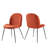 Scoop Black Powder Coated Steel Leg Performance Velvet Dining Chairs