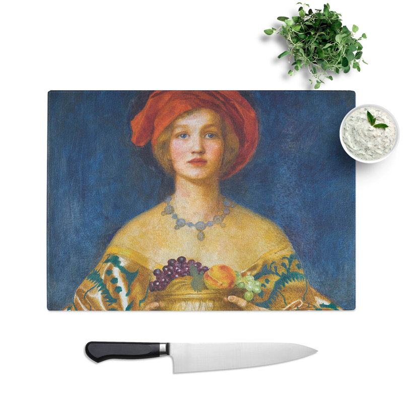 The Golden Bowl by Frank Cowper Cadogan Chopping Board, 28.5cm W x 39cm L